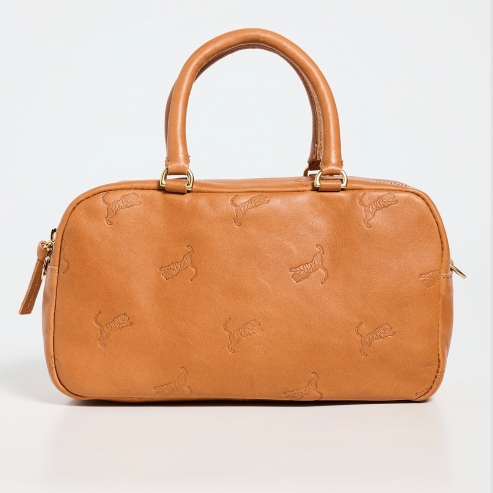 NEW Clare V Petite Claudine leather crossbody top handle bag